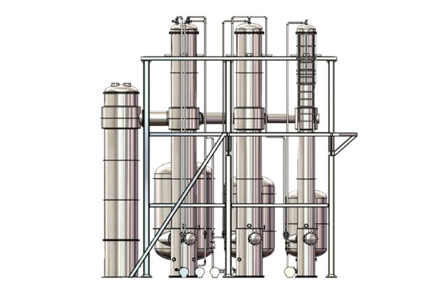 降膜式蒸發(fā)濃縮設備的結構及性能